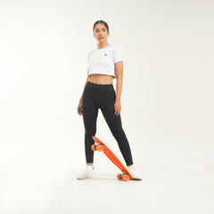 FibR - Pro Crop Top White mélange