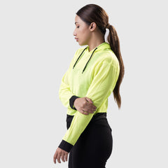 FIBR - LOOSE FIT MESH HOODIE - Neon Yellow