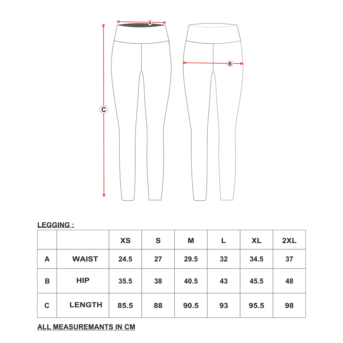 FibR - Ivory stripes leggings