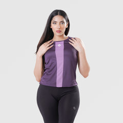 Fibr- Dapper Singlet PURPLE TWO TONE