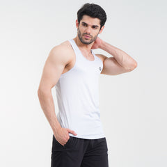 Fibr -Fundamental Tank Top White Mélange