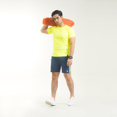 Fibr -Power Tee - Neon Yellow