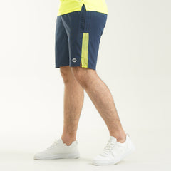 Fibr- Flex Shorts - Navy/Neon Yellow