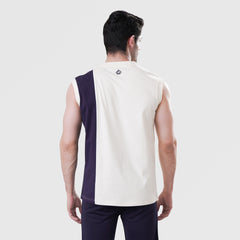 Fibr - Athletic Tank Tops OFF WHITE/NAVY