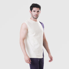 Fibr - Athletic Tank Tops OFF WHITE/NAVY