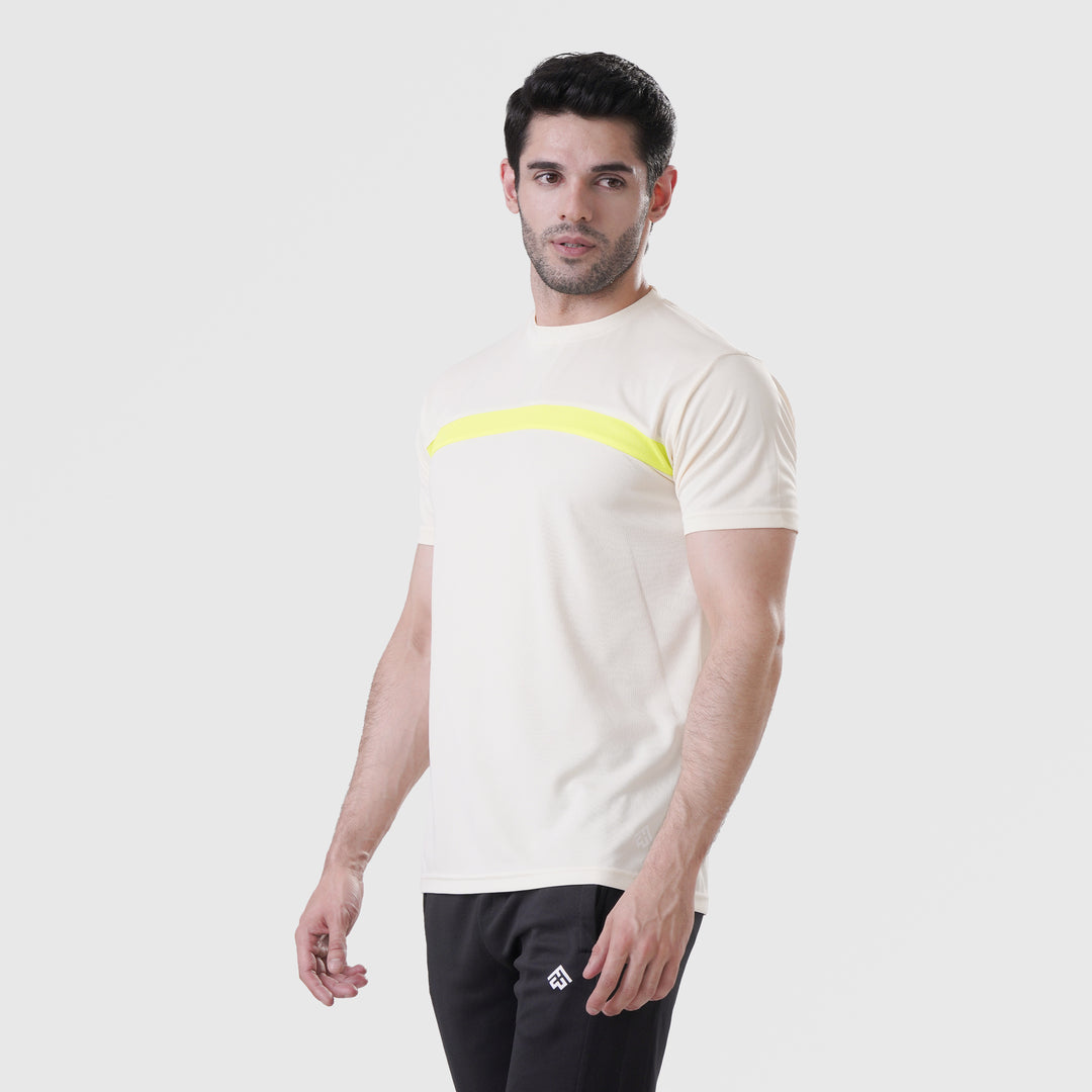 Fibr-Classic Shirt OFFWHITE/NEON YELLOW