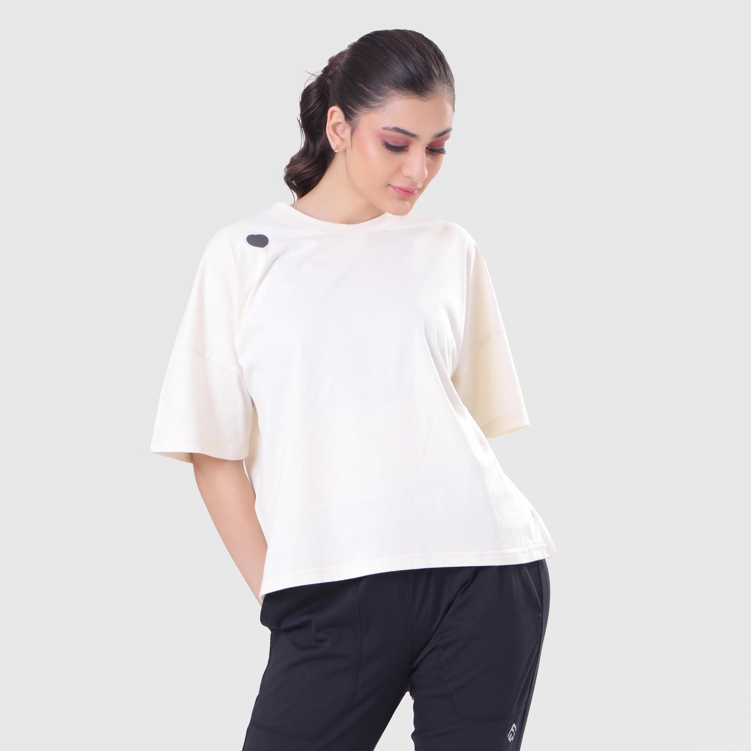 FIBR- LIFTING ESSENTIALS OVERSIZED T-SHIRT WHITE