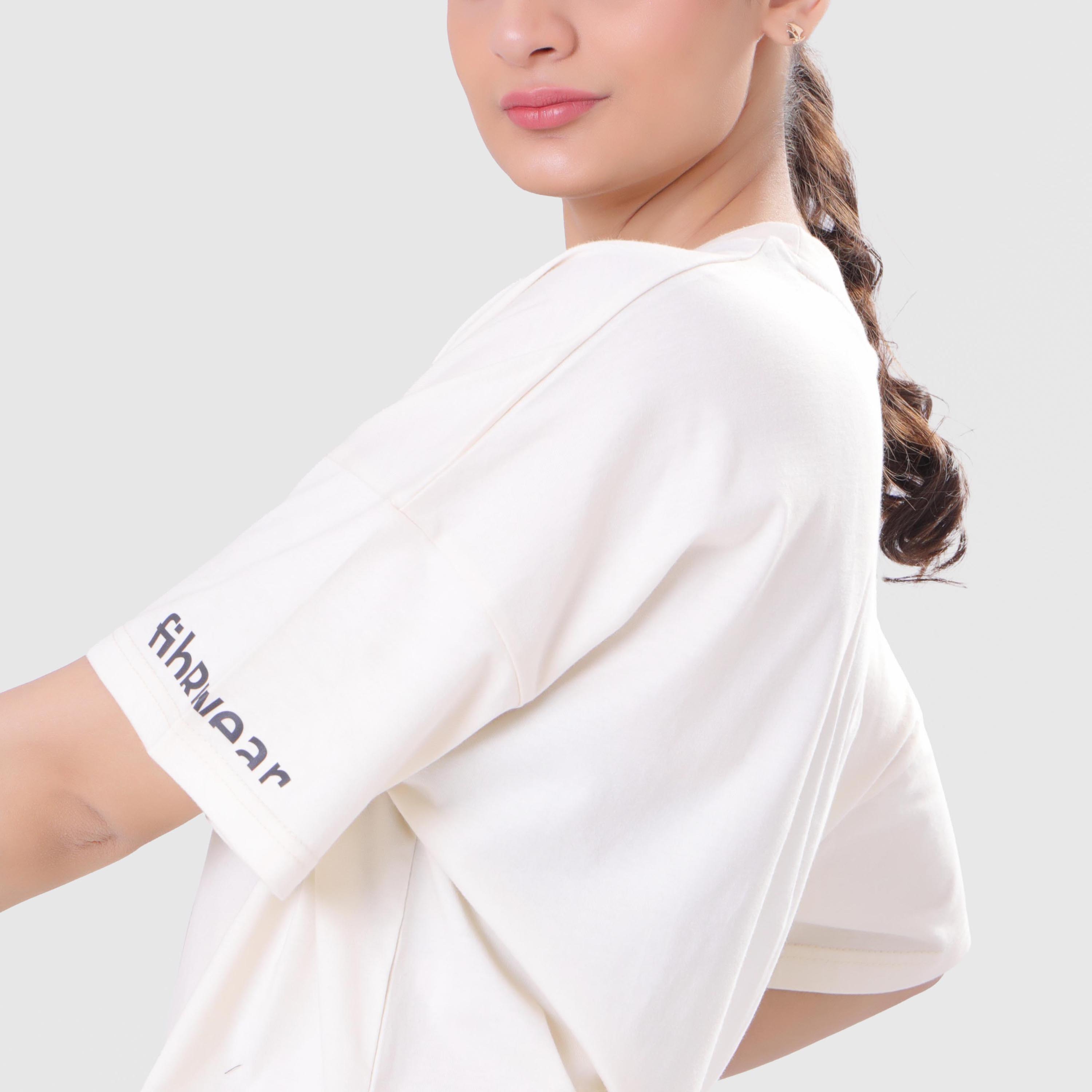 FIBR- LIFTING ESSENTIALS OVERSIZED T-SHIRT WHITE