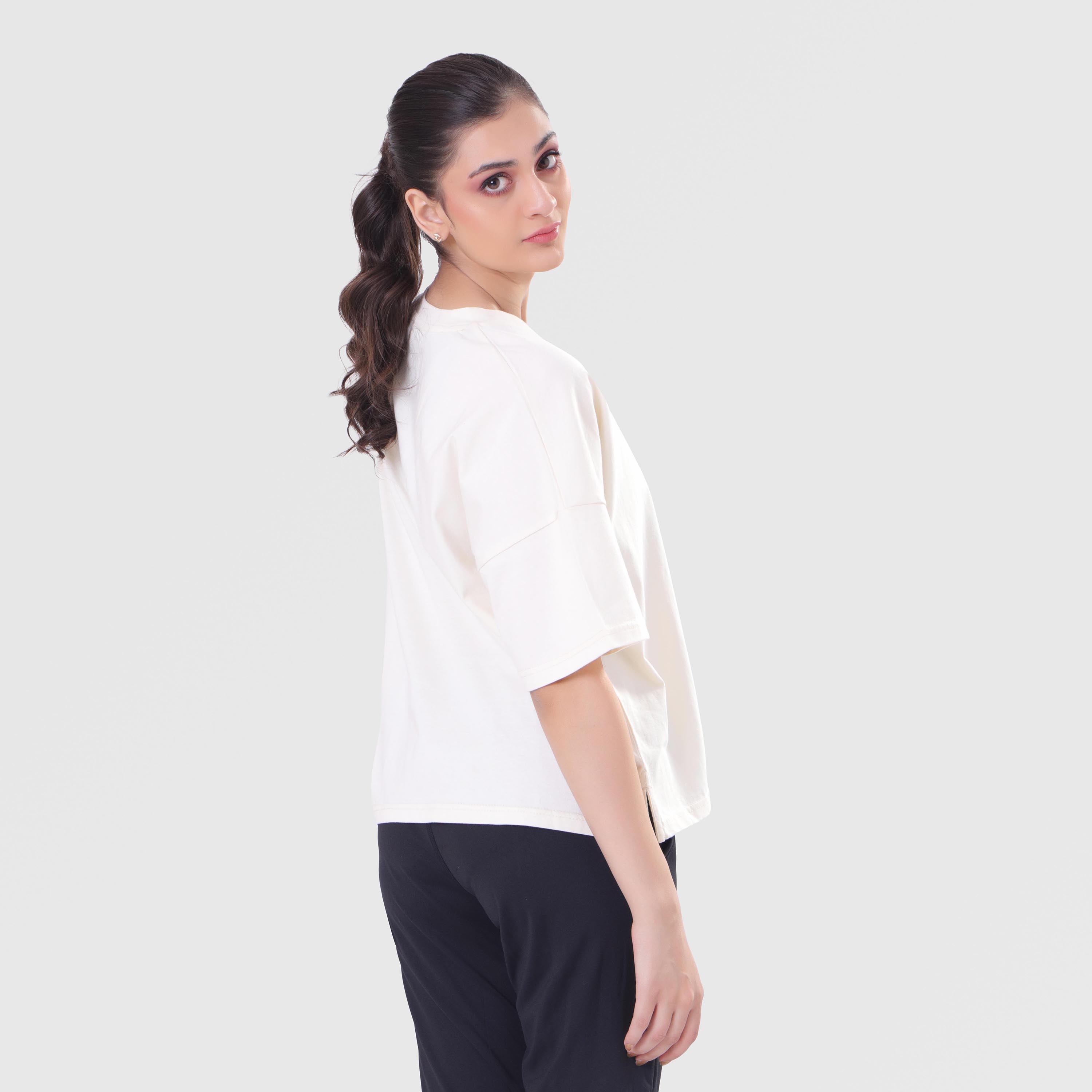 FIBR- LIFTING ESSENTIALS OVERSIZED T-SHIRT WHITE