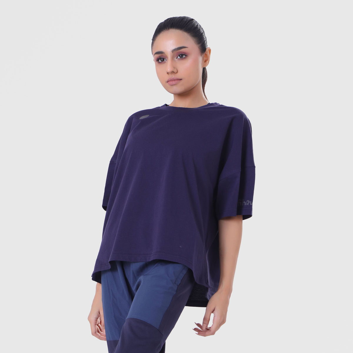 FIBR- LIFTING ESSENTIALS OVERSIZED T-SHIRT NAVY