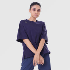 FIBR- LIFTING ESSENTIALS OVERSIZED T-SHIRT NAVY