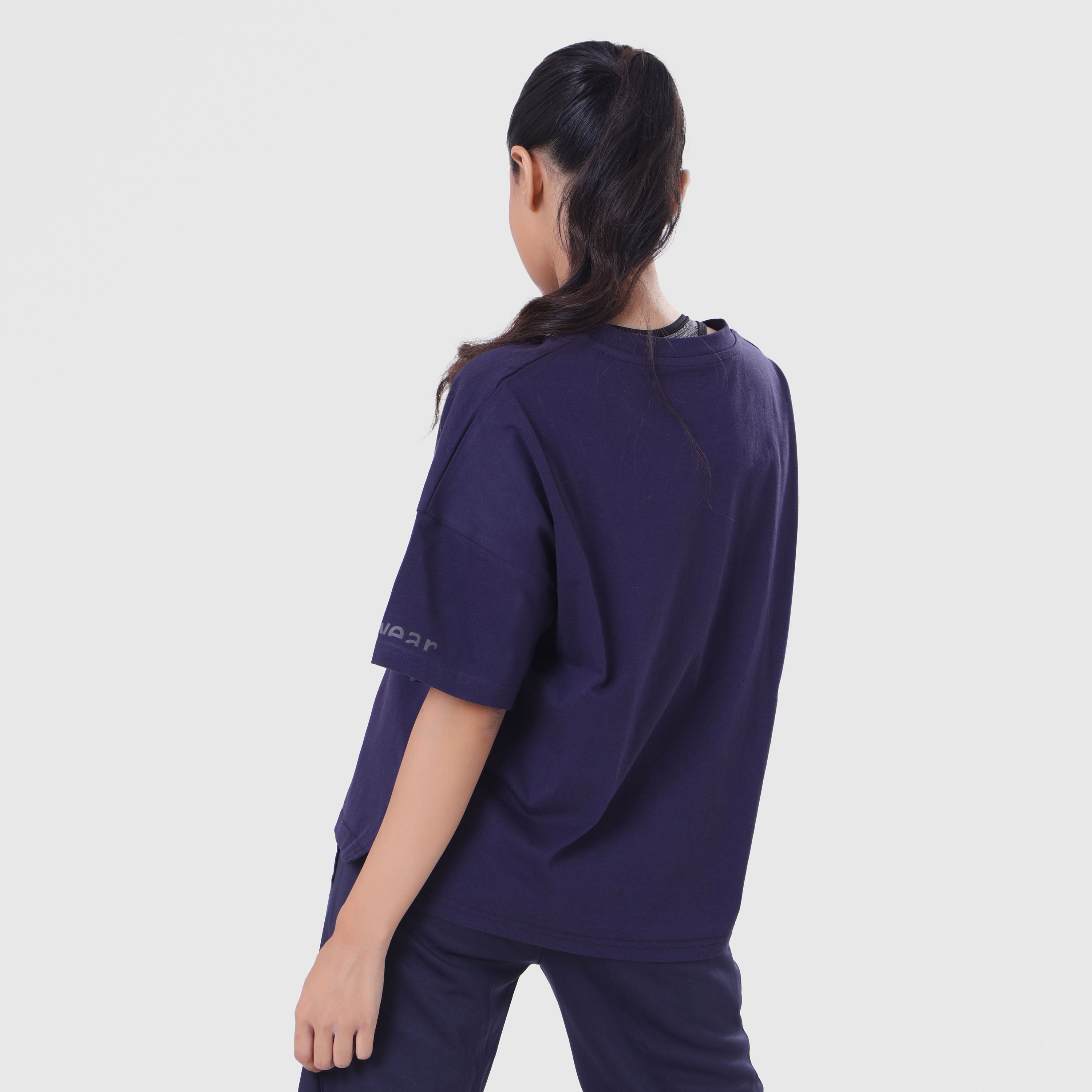 FIBR- LIFTING ESSENTIALS OVERSIZED T-SHIRT NAVY