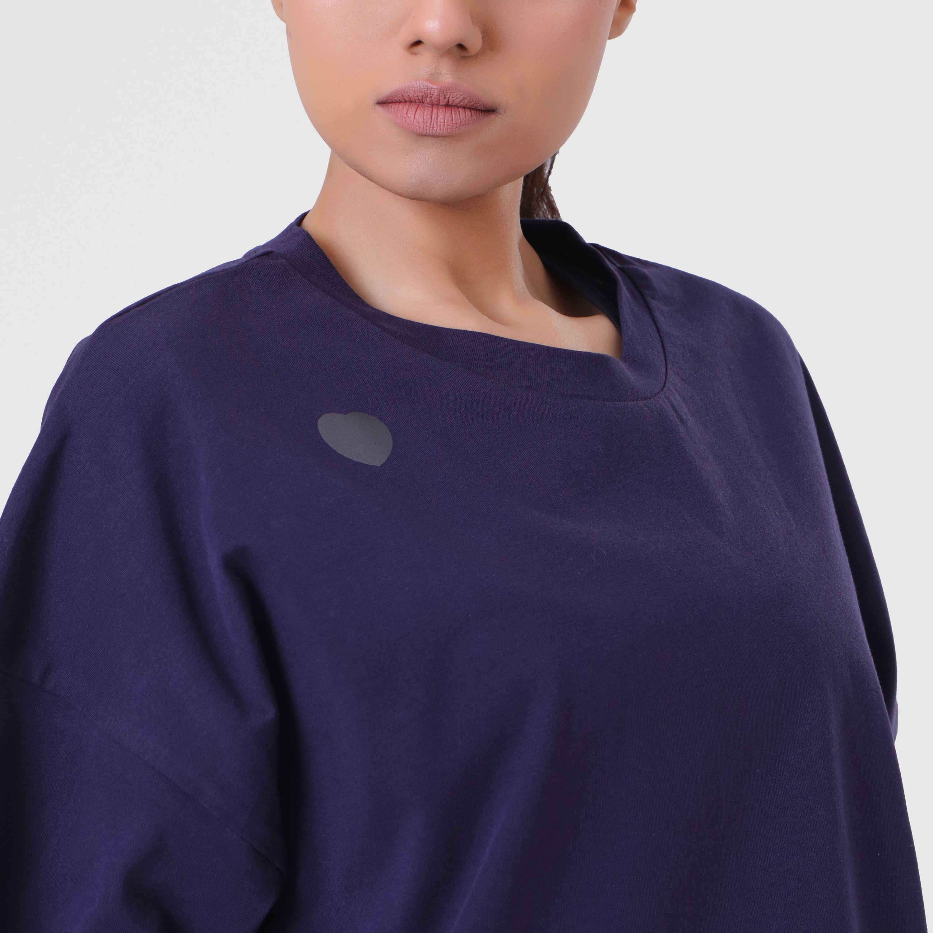 FIBR- LIFTING ESSENTIALS OVERSIZED T-SHIRT NAVY