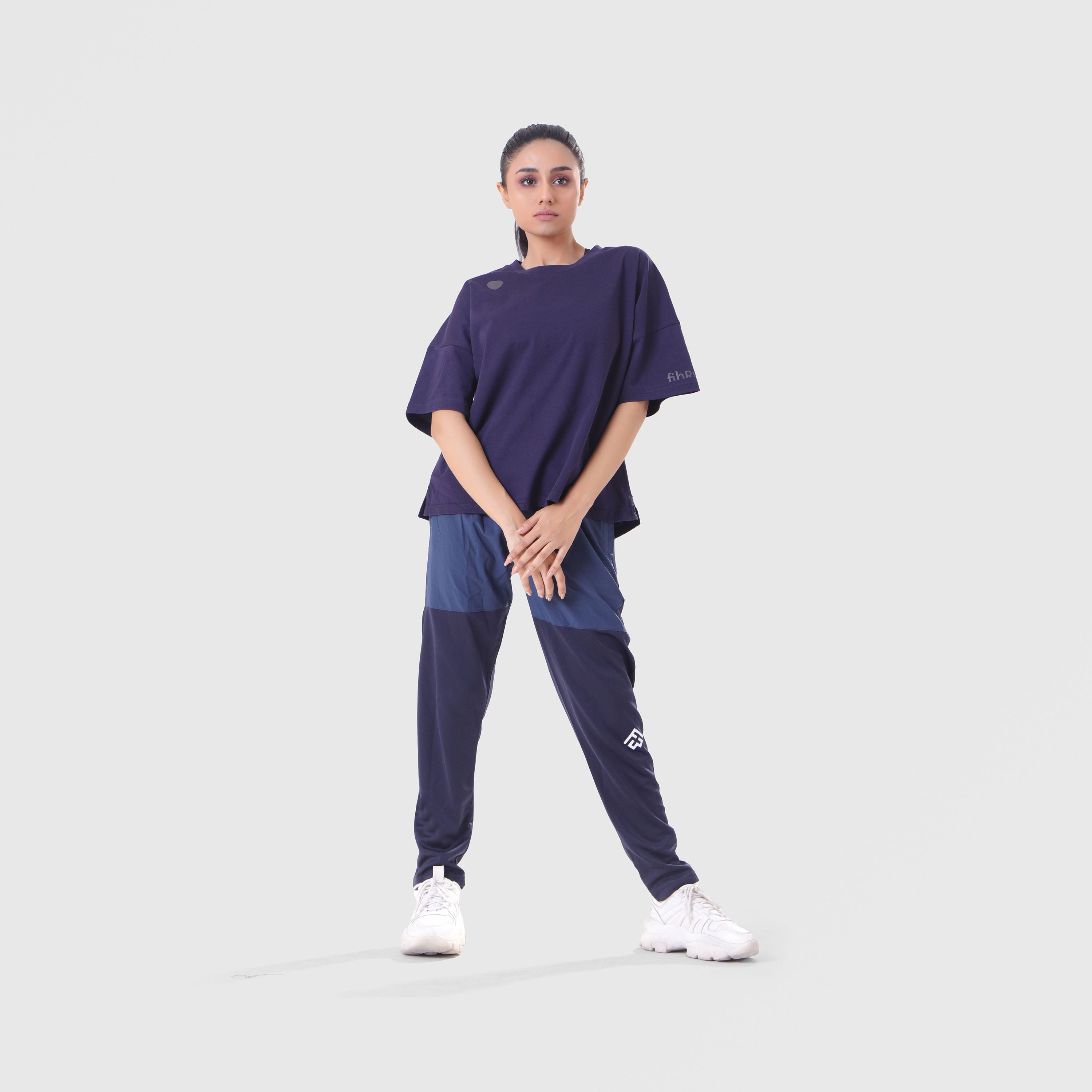 FIBR- LIFTING ESSENTIALS OVERSIZED T-SHIRT NAVY