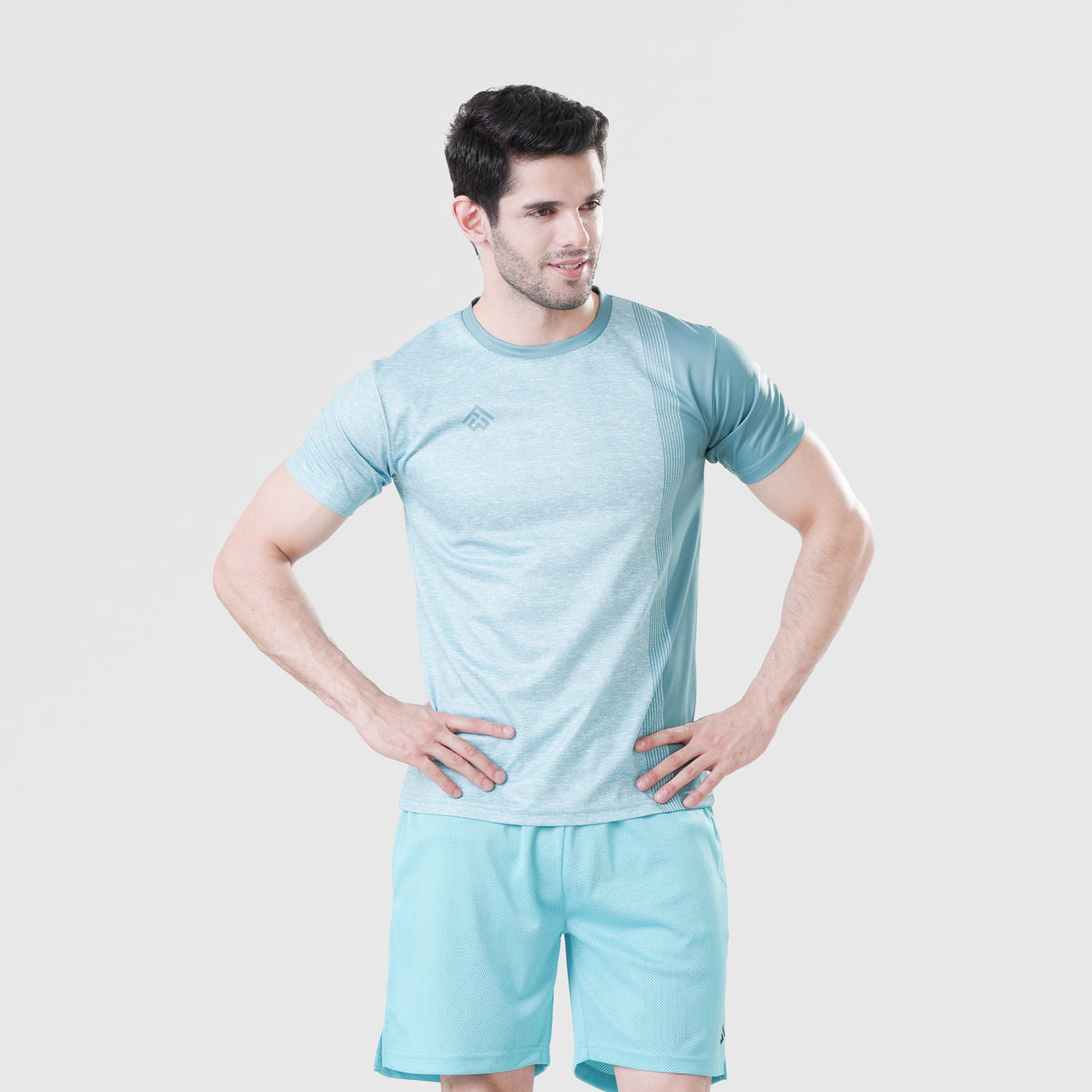 Fibr-Active Shirt TURQUOISE MELANGE TEXTURE