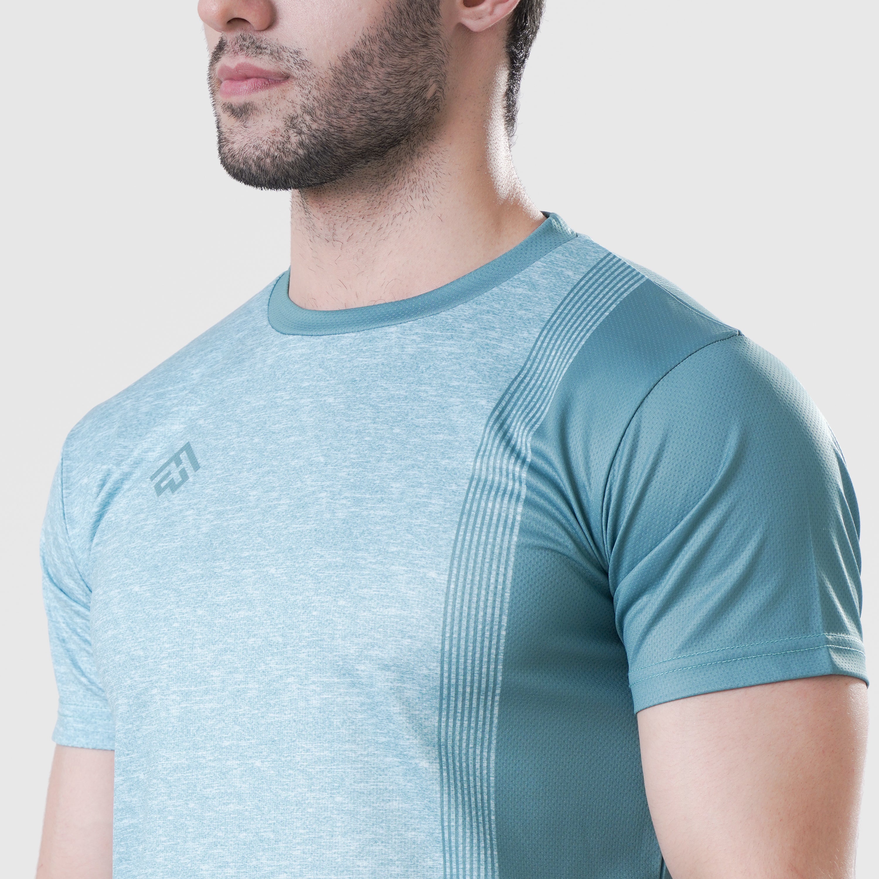 Fibr-Active Shirt TURQUOISE MELANGE TEXTURE