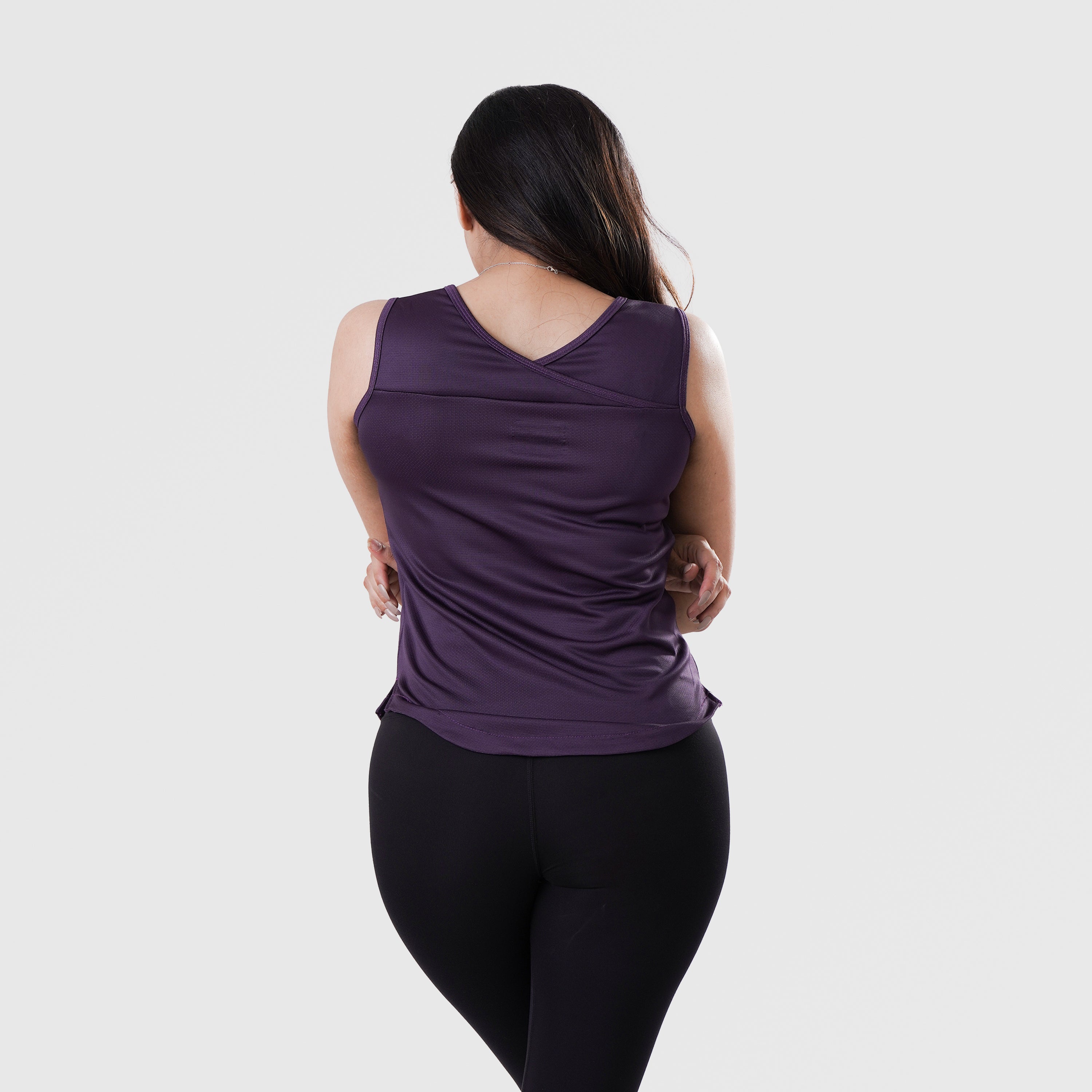 Fibr- Dapper Singlet PURPLE TWO TONE