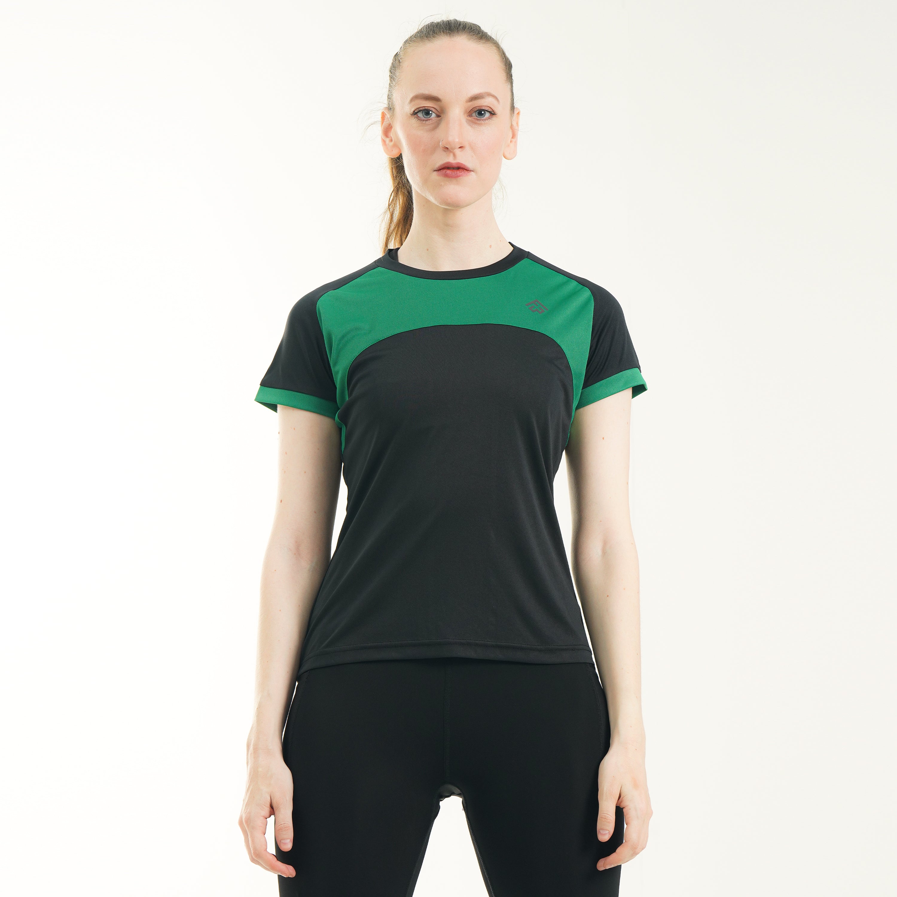 Figs Colorblock Top FibR - Color Block Top Green Black – FibRWear