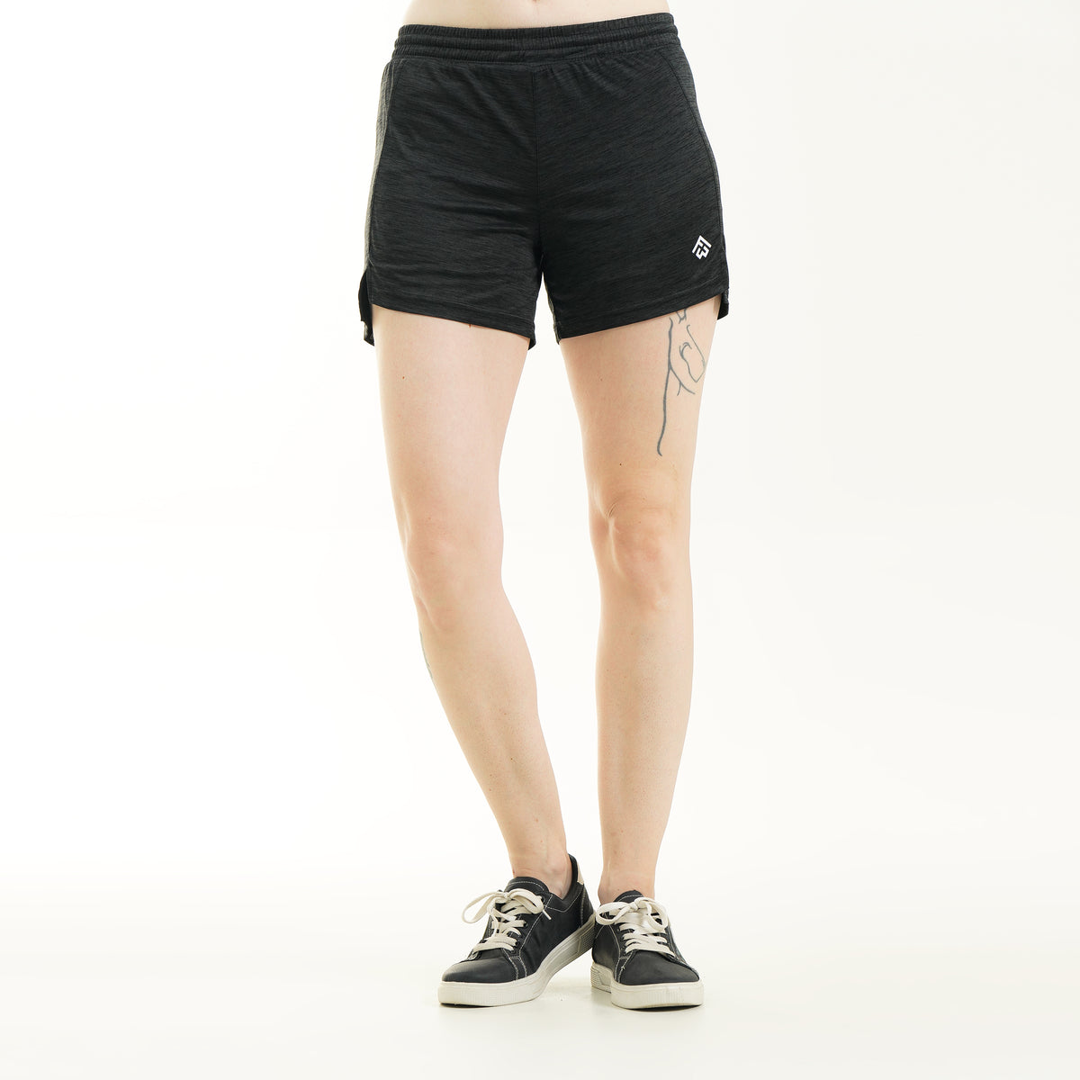 Fibr-Loose fit training shorts Black Melange