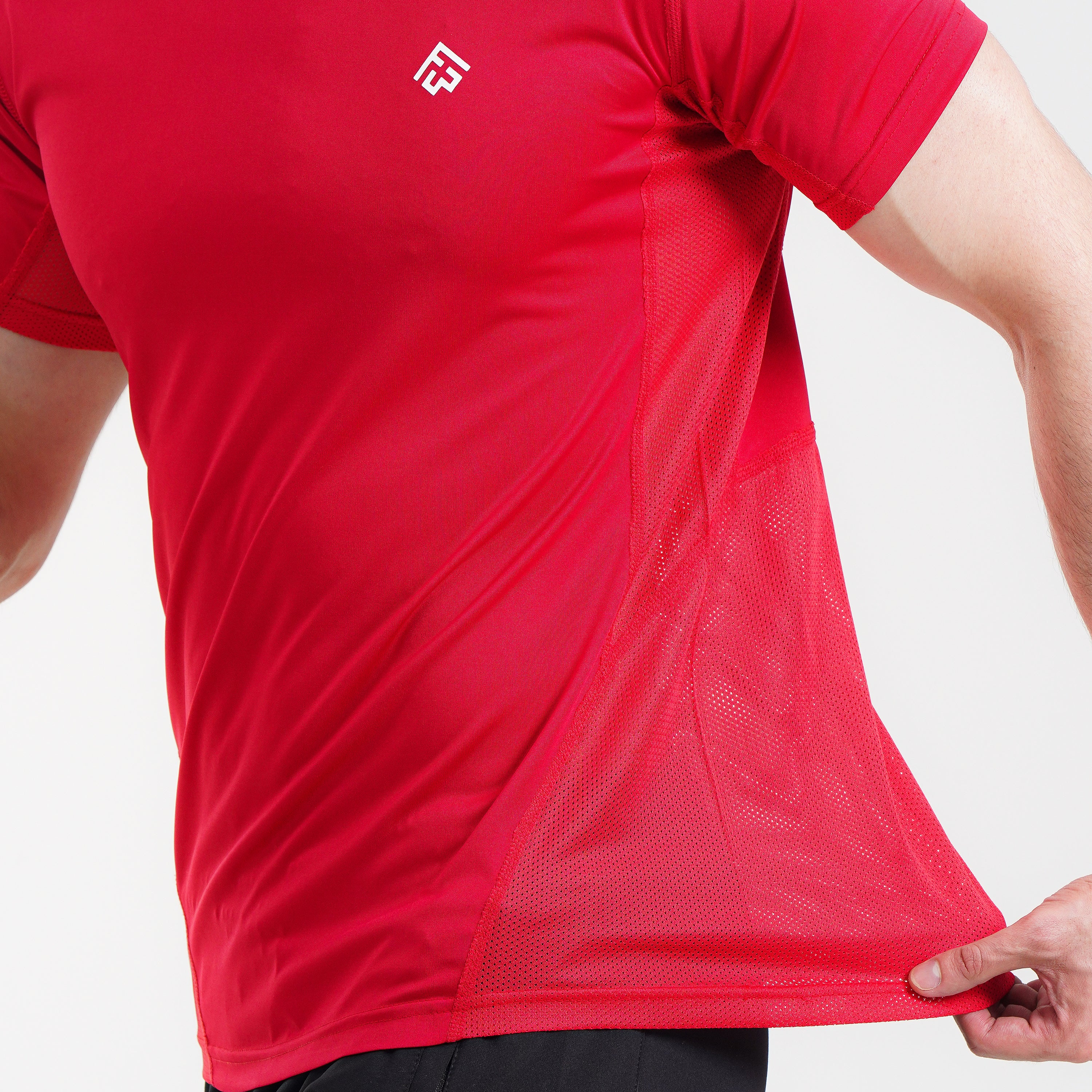 Fibr- Active Mesh T-Shirt Red
