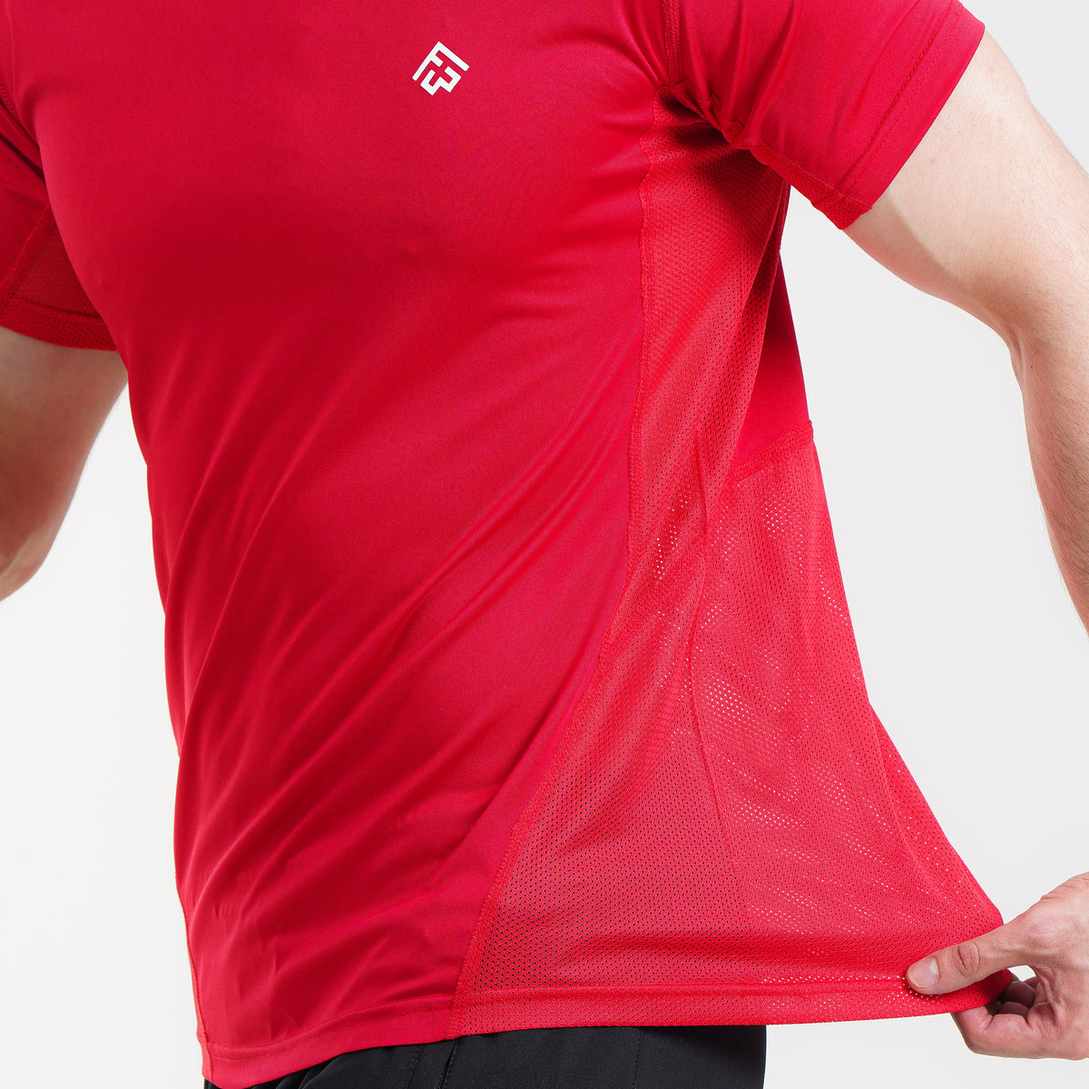 Fibr- Active Mesh T-Shirt Red