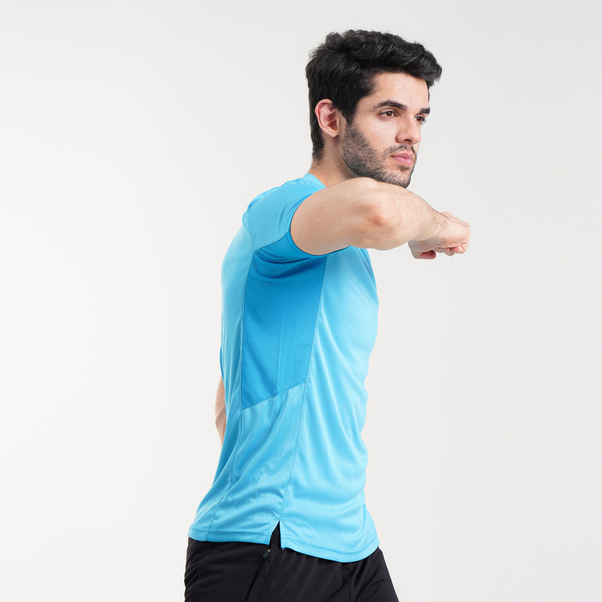 Fibr -Power Tee -  Neon Cyan