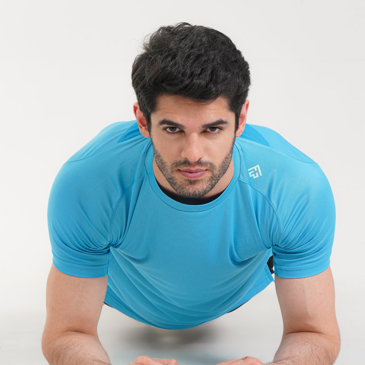 Fibr -Power Tee -  Neon Cyan