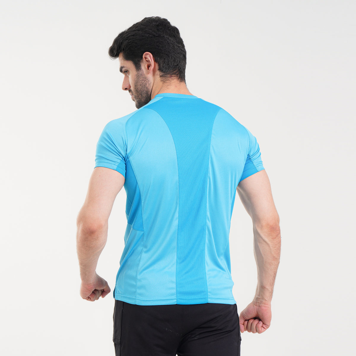 Fibr -Power Tee -  Neon Cyan