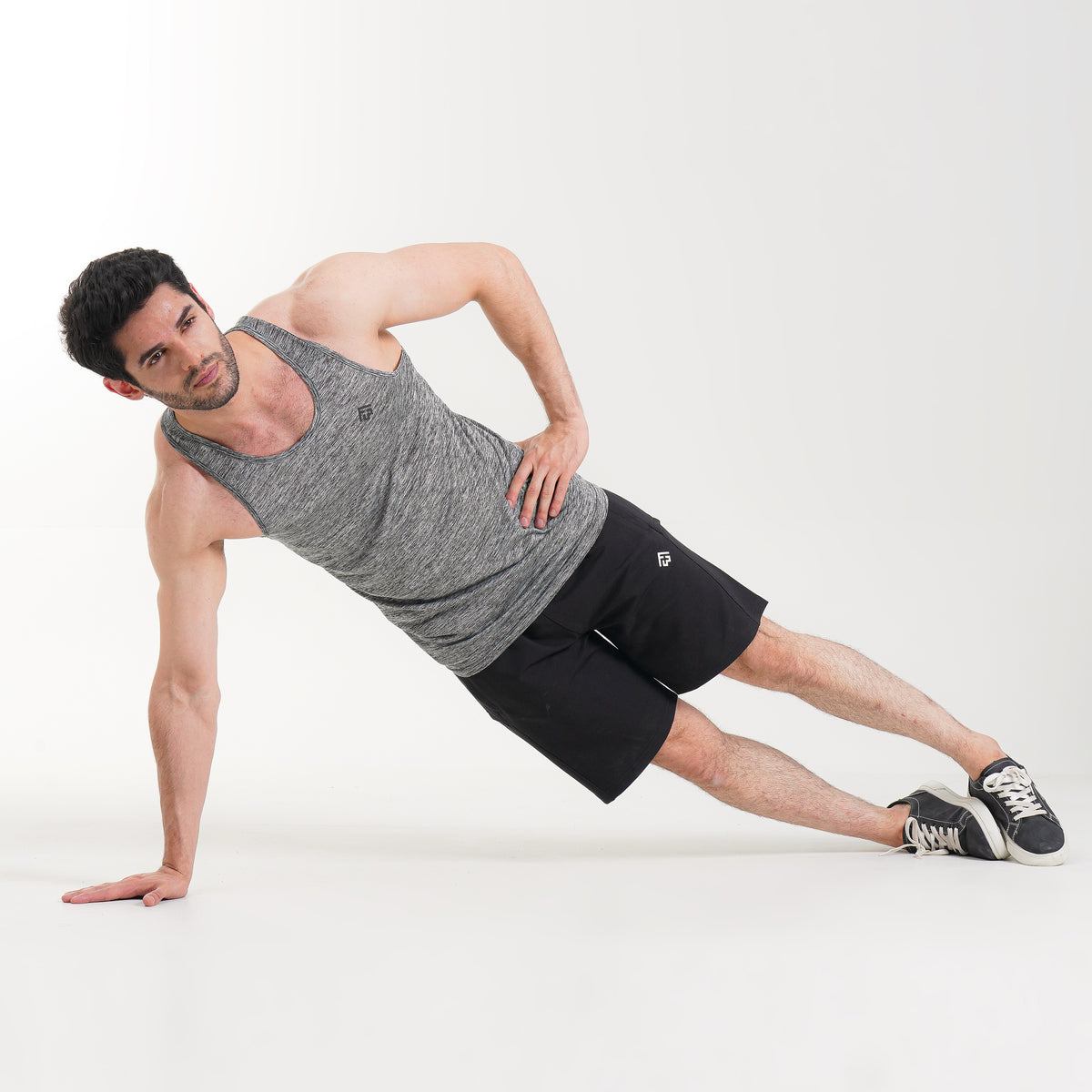 Fibr -Fundamental Tank Top Grey Mélange
