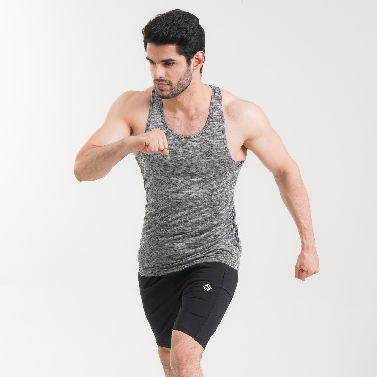 Fibr -Fundamental Tank Top Grey Mélange