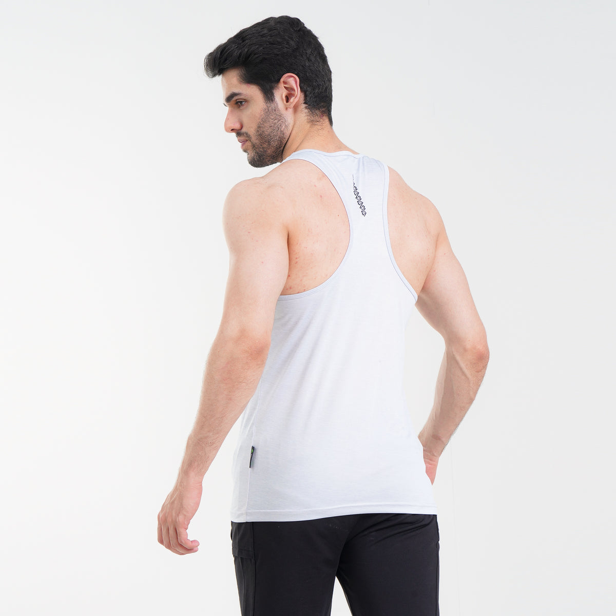 Fibr -Fundamental Tank Top White Mélange