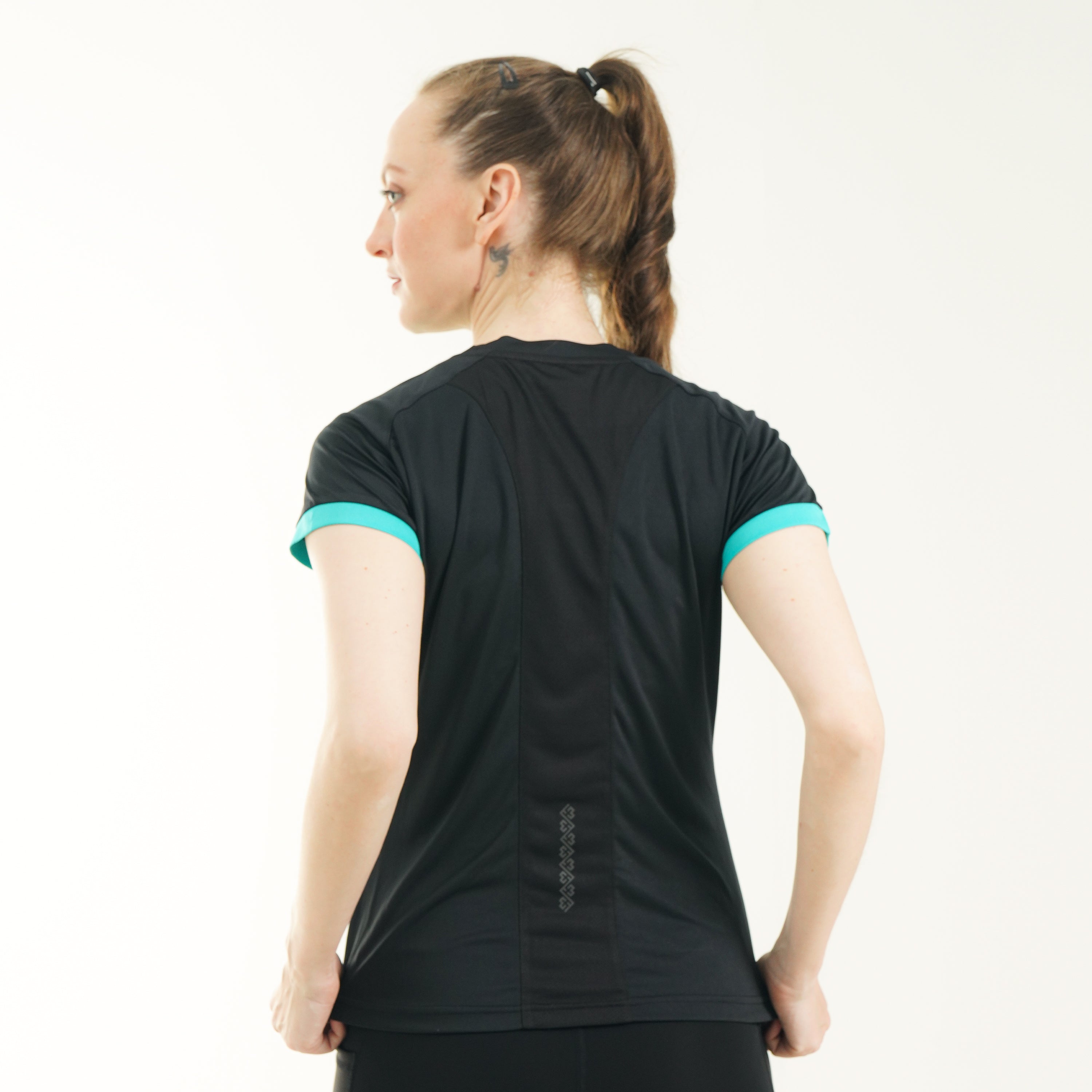 FibR - Color Block Top Turquoise Black