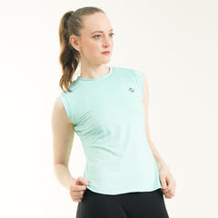 Fibr Comfort Fit Sleeveless Top Tiffany Blue