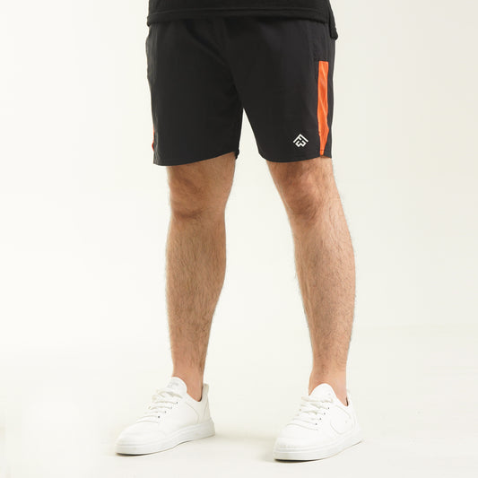 Fibr-Flex Shorts - Black/Neon Orange