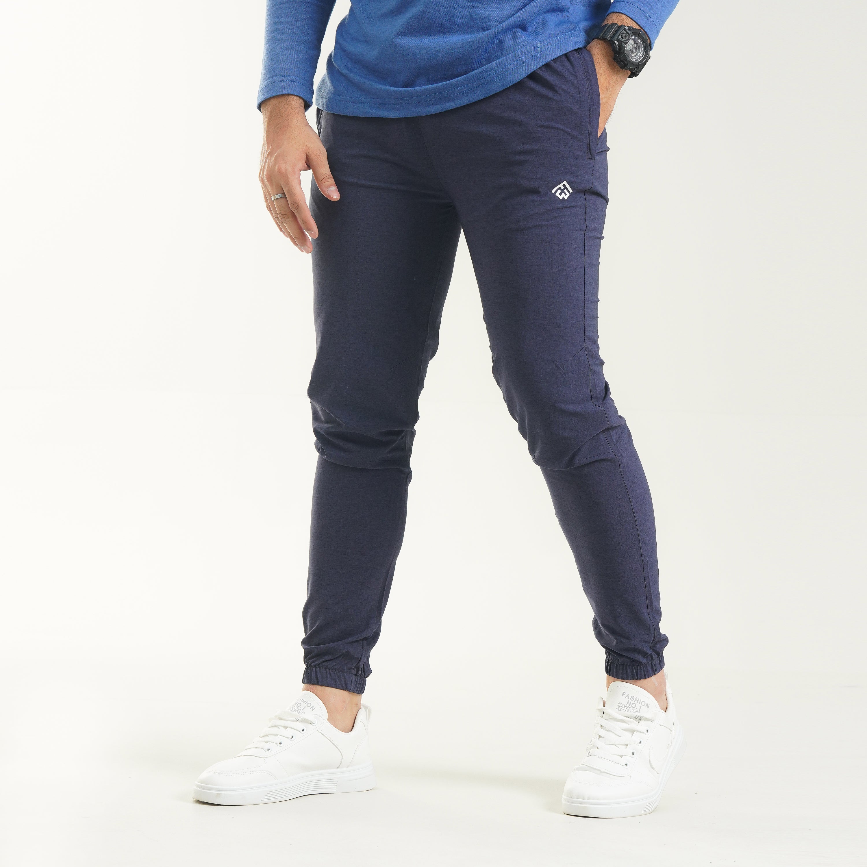 Fibr -Bold Joggers - Navy Mélange