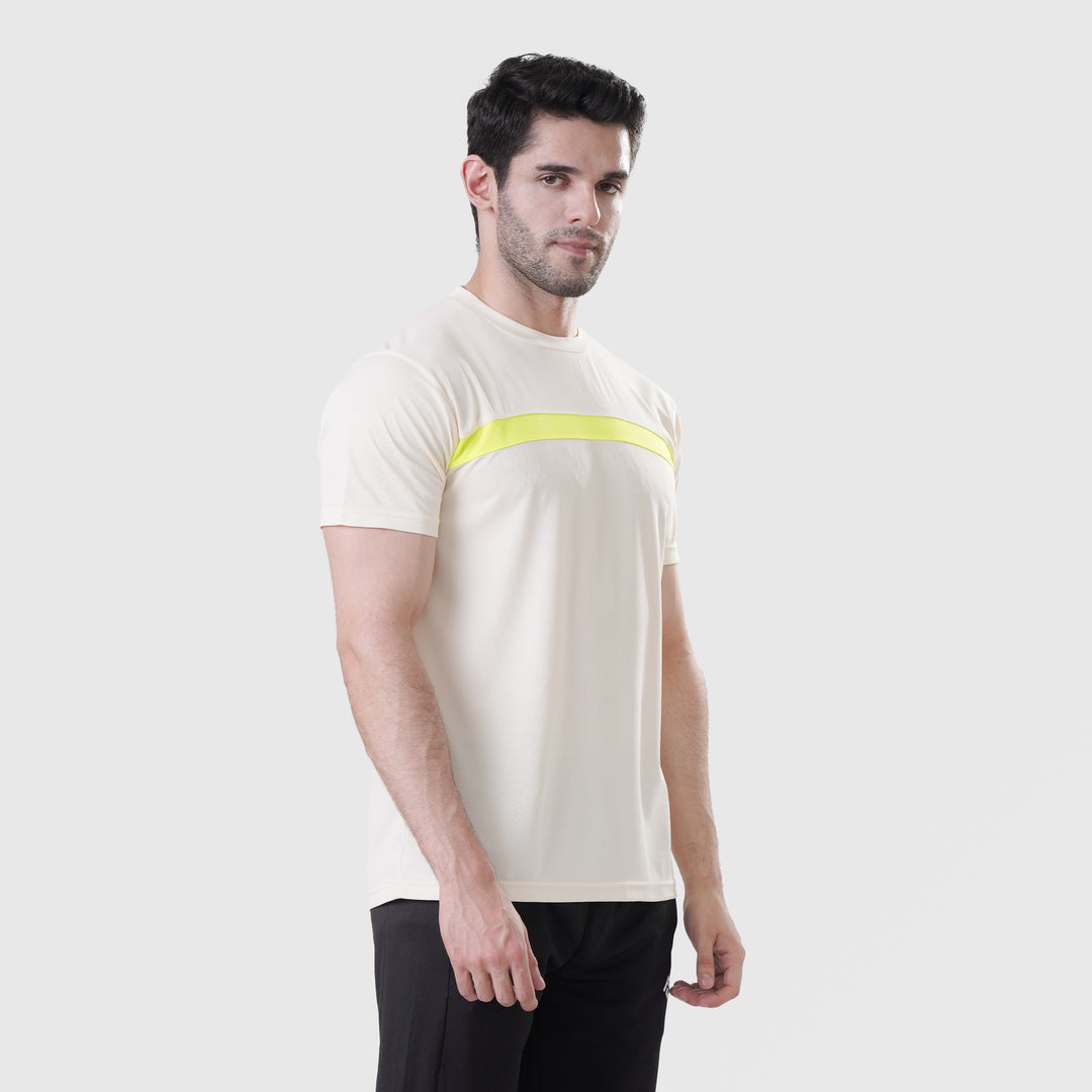 Fibr-Classic Shirt OFFWHITE/NEON YELLOW