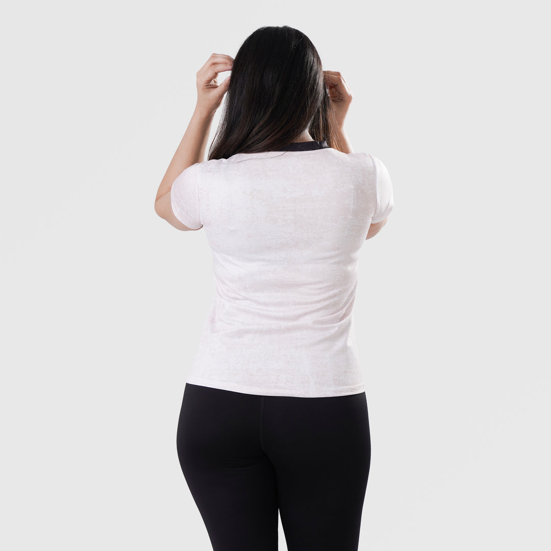 Fibr- Performance Pro Shirt IVORY AND BEIGE OMBRE