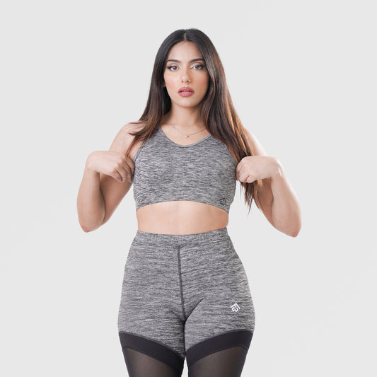 Fibr-Power Bra ASH MELANGE